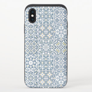 Mediterranean Tiles, Moroccan, Majolica, Azulejo iPhone XS Slider Case
