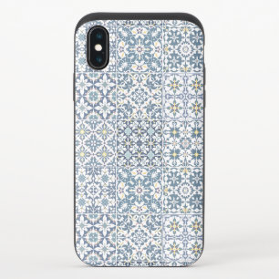 Mediterranean Tiles, Moroccan, Majolica, Azulejo iPhone XS Slider Case