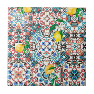 Mediterranean tiles,mosaic,lemon,summer art ceramic tile