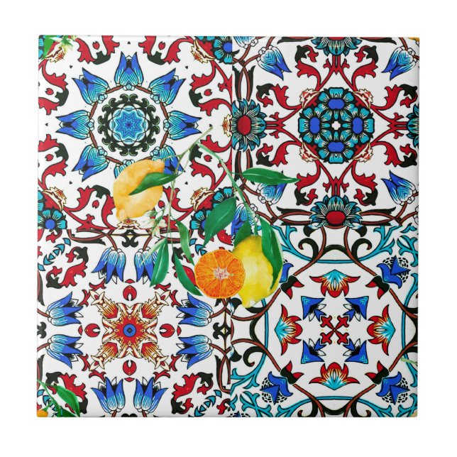 Mediterranean tiles,mosaic,lemon,summer art ceramic tile (Front)