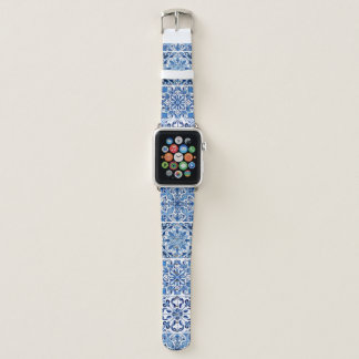 Mediterranean Tiles, Portugese, Azulejo, Majolica Apple Watch Band