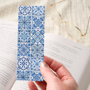Mediterranean Tiles, Portugese, Azulejo, Majolica Bookmarks