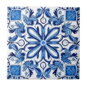 Mediterranean Tiles, Portugese, Azulejo, Majolica Ceramic Tile