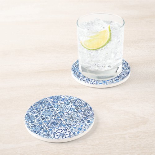 Mediterranean Tiles Portugese Azulejo Majolica Coaster