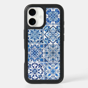 Mediterranean Tiles, Portugese, Azulejo, Majolica iPhone 16 Case