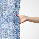 Mediterranean Tiles, Portugese, Azulejo, Majolica Scarf<br><div class="desc">Elegant,  stylish and sophisticated pattern with Mediterranean tiles in blue and white color. Modern and trendy gift,  perfect for the Azulejo lover in your life.</div>