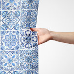 Mediterranean Tiles, Portugese, Azulejo, Majolica Scarf<br><div class="desc">Elegant,  stylish and sophisticated pattern with Mediterranean tiles in blue and white color. Modern and trendy gift,  perfect for the Azulejo lover in your life.</div>