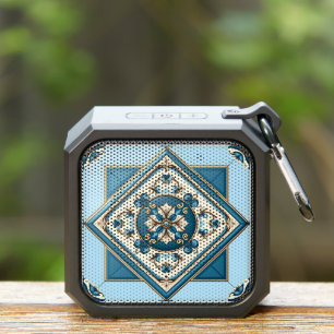 Mediterranean Tiles, Portuguese, Azulejo, Majolica Bluetooth Speaker