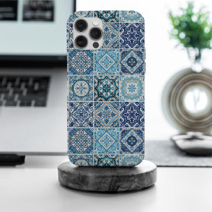 Mediterranean Tiles, Portuguese, Azulejo, Majolica iPhone 15 Pro Max Case