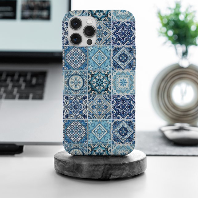 Mediterranean Tiles, Portuguese, Azulejo, Majolica Case-Mate iPhone Case (Creator Uploaded)