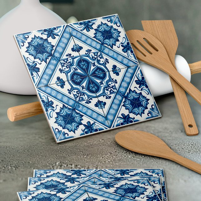 Mediterranean Tiles, Portuguese, Azulejo, Majolica Ceramic Tile (Creator Uploaded)