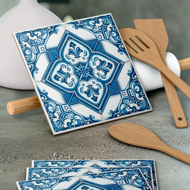 Mediterranean Tiles, Portuguese, Azulejo, Majolica Ceramic Tile (Creator Uploaded)