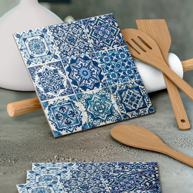 Mediterranean Tiles, Portuguese, Azulejo, Majolica Ceramic Tile (Creator Uploaded)