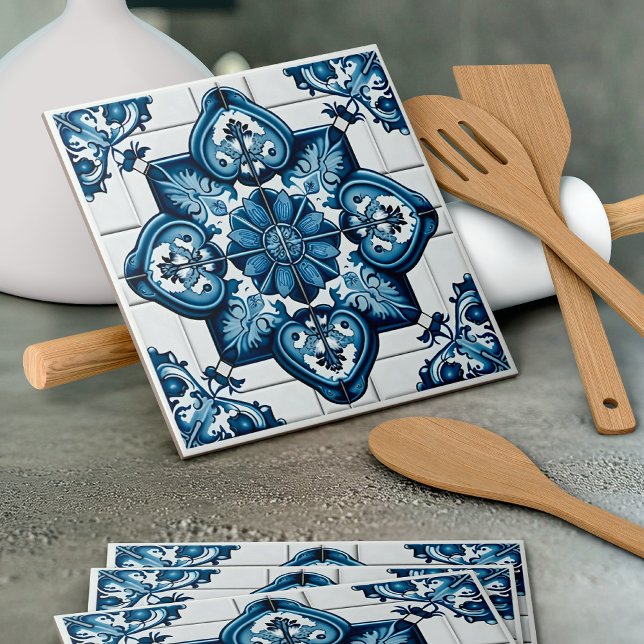 Mediterranean Tiles, Portuguese, Azulejo, Majolica Ceramic Tile (Creator Uploaded)