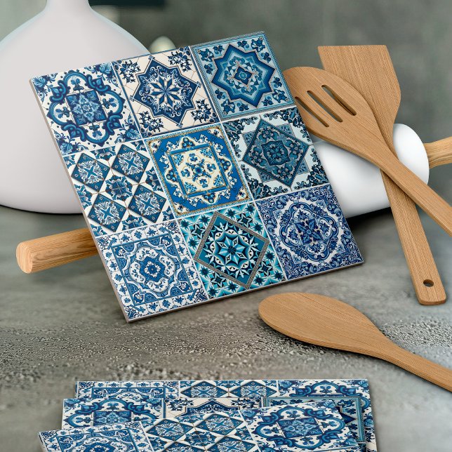 Mediterranean Tiles, Portuguese, Azulejo, Majolica Ceramic Tile (Creator Uploaded)