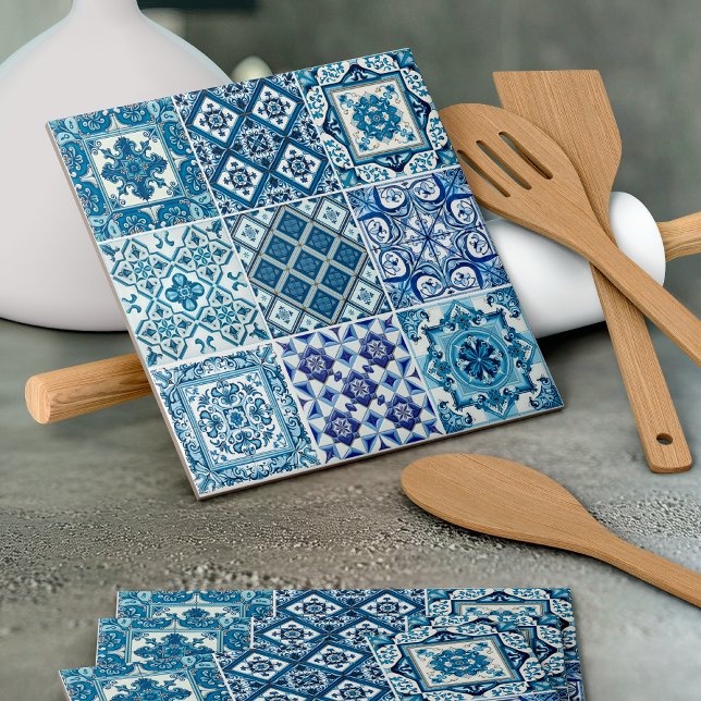 Mediterranean Tiles, Portuguese, Azulejo, Majolica Ceramic Tile (Creator Uploaded)