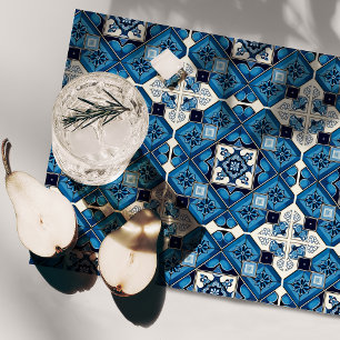 Mediterranean Tiles, Portuguese, Azulejo, Majolica Cloth Placemat