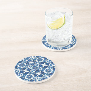 Mediterranean Tiles, Portuguese, Azulejo, Majolica Coaster