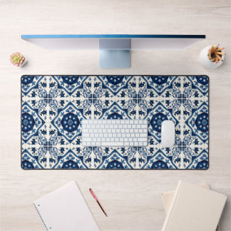 Mediterranean Tiles, Portuguese, Azulejo, Majolica Desk Mat