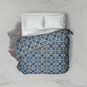 Mediterranean Tiles, Portuguese, Azulejo, Majolica Duvet Cover