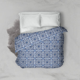 Mediterranean Tiles, Portuguese, Azulejo, Majolica Duvet Cover