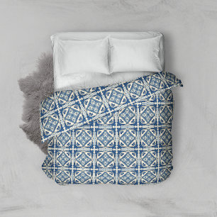 Mediterranean Tiles, Portuguese, Azulejo, Majolica Duvet Cover