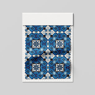 Mediterranean Tiles, Portuguese, Azulejo, Majolica Fabric