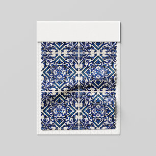 Mediterranean Tiles, Portuguese, Azulejo, Majolica Fabric