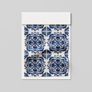 Mediterranean Tiles, Portuguese, Azulejo, Majolica Fabric