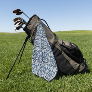Mediterranean Tiles, Portuguese, Azulejo, Majolica Golf Towel