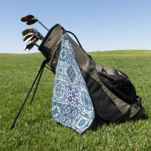 Mediterranean Tiles, Portuguese, Azulejo, Majolica Golf Towel