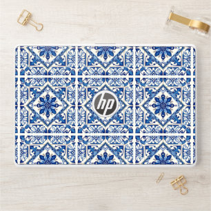 Mediterranean Tiles, Portuguese, Azulejo, Majolica HP Laptop Skin