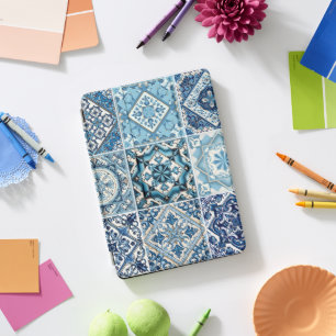 Mediterranean Tiles, Portuguese, Azulejo, Majolica iPad Pro Cover