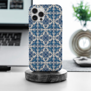 Mediterranean Tiles, Portuguese, Azulejo, Majolica iPhone 15 Pro Max Case