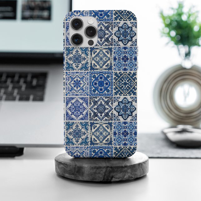 Mediterranean Tiles, Portuguese, Azulejo, Majolica iPhone Case (Creator Uploaded)