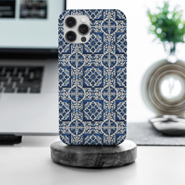 Mediterranean Tiles, Portuguese, Azulejo, Majolica iPhone Case (Creator Uploaded)