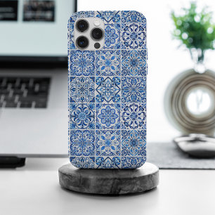 Mediterranean Tiles, Portuguese, Azulejo, Majolica iPhone 15 Pro Max Case