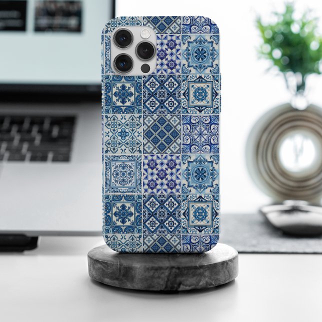 Mediterranean Tiles, Portuguese, Azulejo, Majolica iPhone Case (Creator Uploaded)