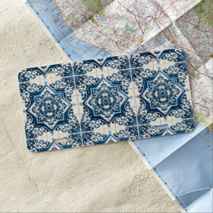 Mediterranean Tiles, Portuguese, Azulejo, Majolica License Plate