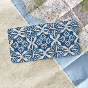 Mediterranean Tiles, Portuguese, Azulejo, Majolica License Plate