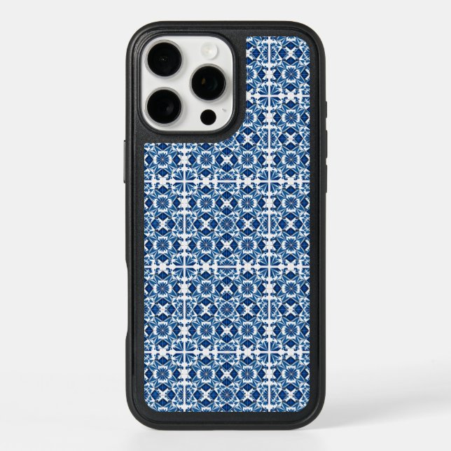 Mediterranean Tiles, Portuguese, Azulejo, Majolica Otterbox iPhone Case (Back)