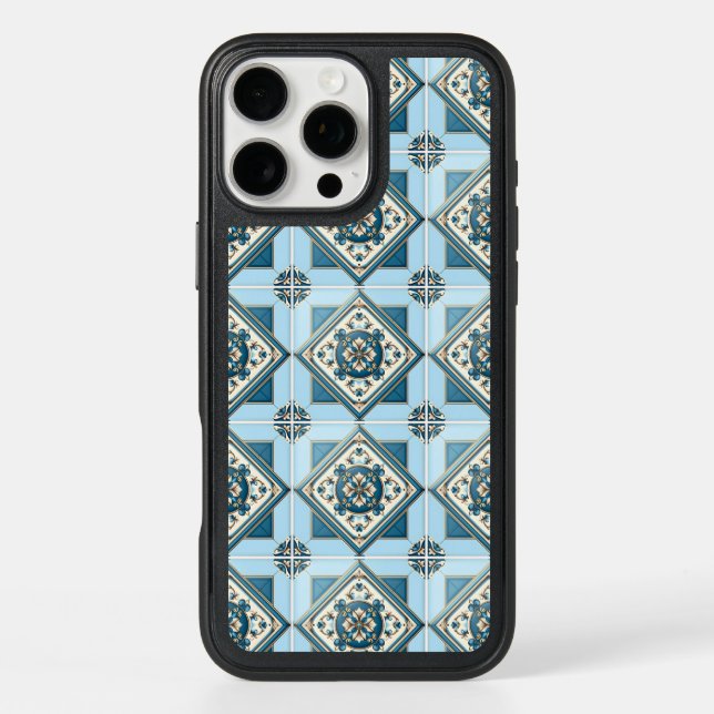 Mediterranean Tiles, Portuguese, Azulejo, Majolica Otterbox iPhone Case (Back)