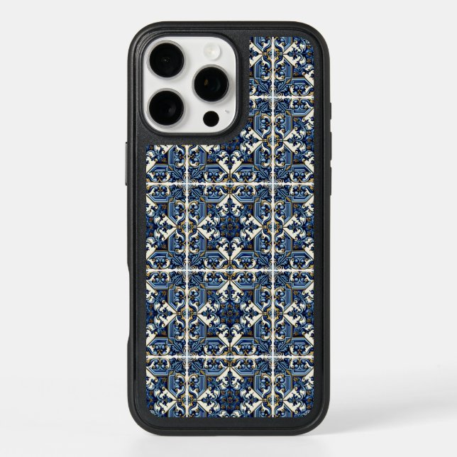Mediterranean Tiles, Portuguese, Azulejo, Majolica Otterbox iPhone Case (Back)