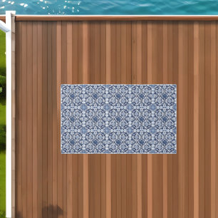 Mediterranean Tiles, Portuguese, Azulejo, Majolica Outdoor Rug