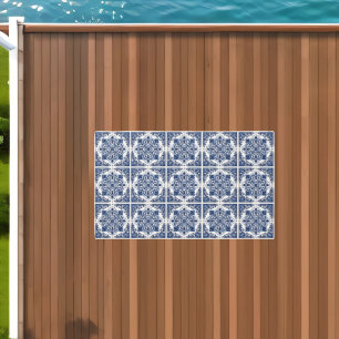 Mediterranean Tiles, Portuguese, Azulejo, Majolica Outdoor Rug