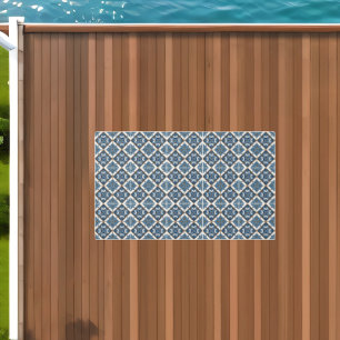 Mediterranean Tiles, Portuguese, Azulejo, Majolica Outdoor Rug