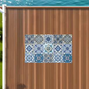Mediterranean Tiles, Portuguese, Azulejo, Majolica Outdoor Rug