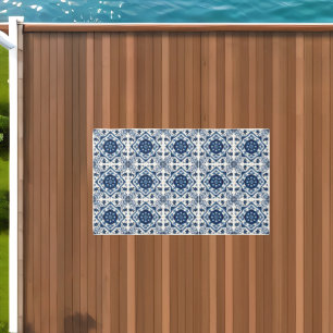 Mediterranean Tiles, Portuguese, Azulejo, Majolica Outdoor Rug