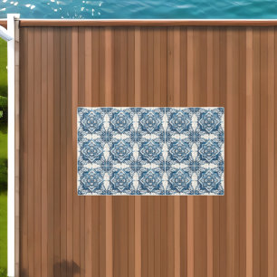 Mediterranean Tiles, Portuguese, Azulejo, Majolica Outdoor Rug