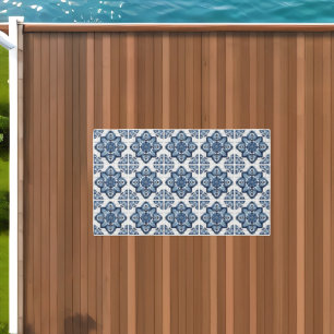 Mediterranean Tiles, Portuguese, Azulejo, Majolica Outdoor Rug